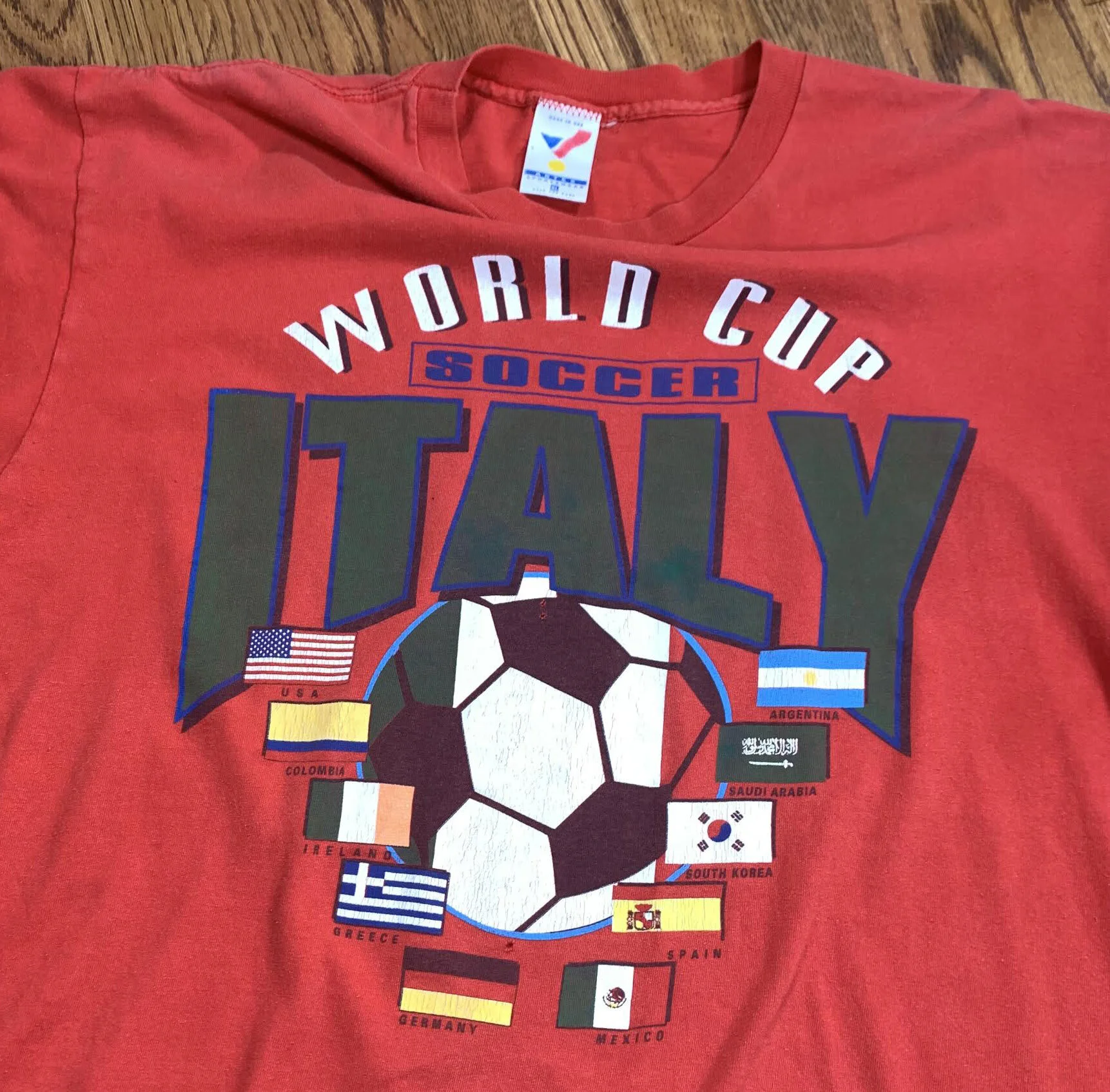 Vintage World Cup 94 Team Italy T Shit (Size XL) — RootsBK
